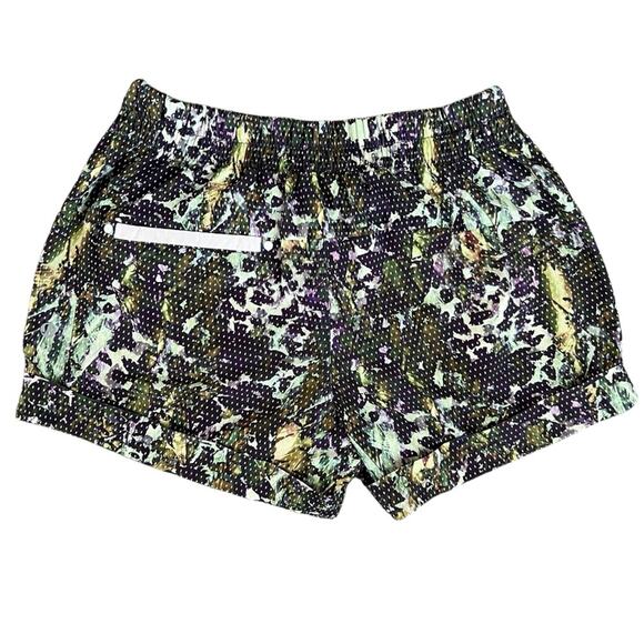 Lululemon Women’s Spring Breakaway Floral Sport White Multi Running Shorts Sz 6 - Picture 6 of 9